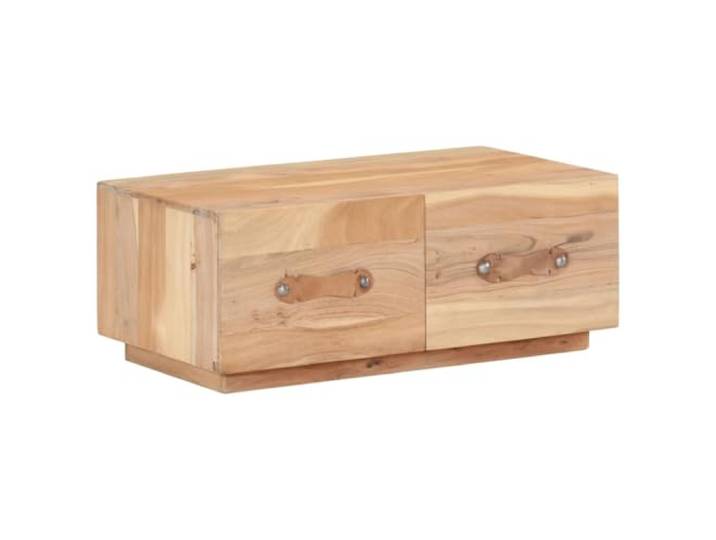 GHVBNMF Couchtisch Altholz 90x50x35 cm Wohnzimmertisch mit 2 Schubladen Rustikales Unikat aus echtem Recyclingholz für das Wohnzimmer, bietet geschlossenen Stauraum und natürliche Optik.