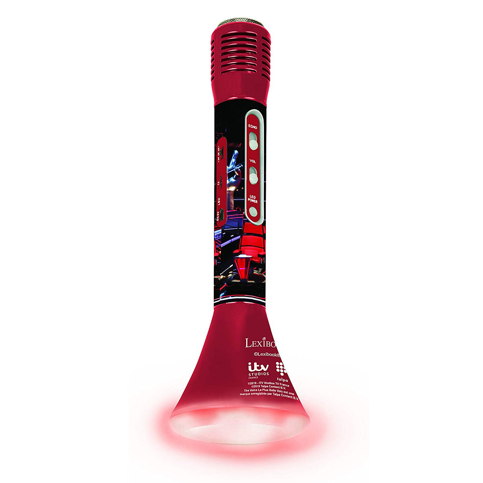 Lexibobook Draadloze Karaoke The Voice met ingebouwde speakers en lichteffecten