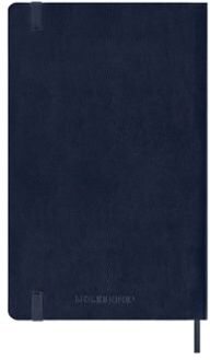 agenda 2027 semanal large tapa blanda azul zafiro moleskine