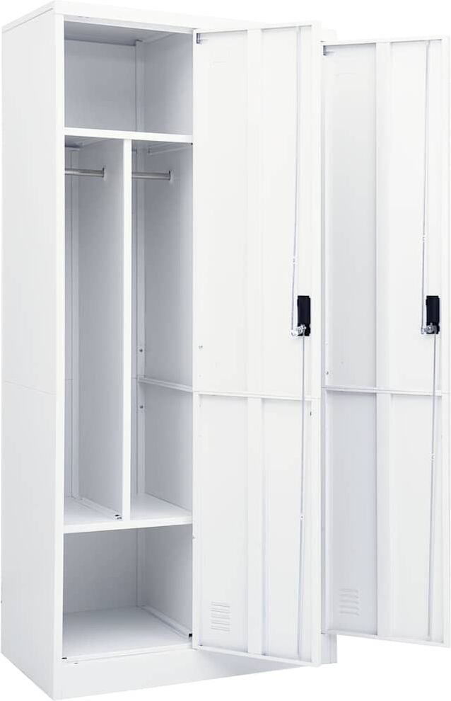 vidaXL Garde-robe Blanc 80x50x180 cm Acier