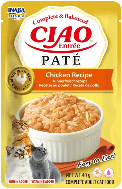 Churu Cat Entrée Paté Receita de Frango 12 unid x 40g