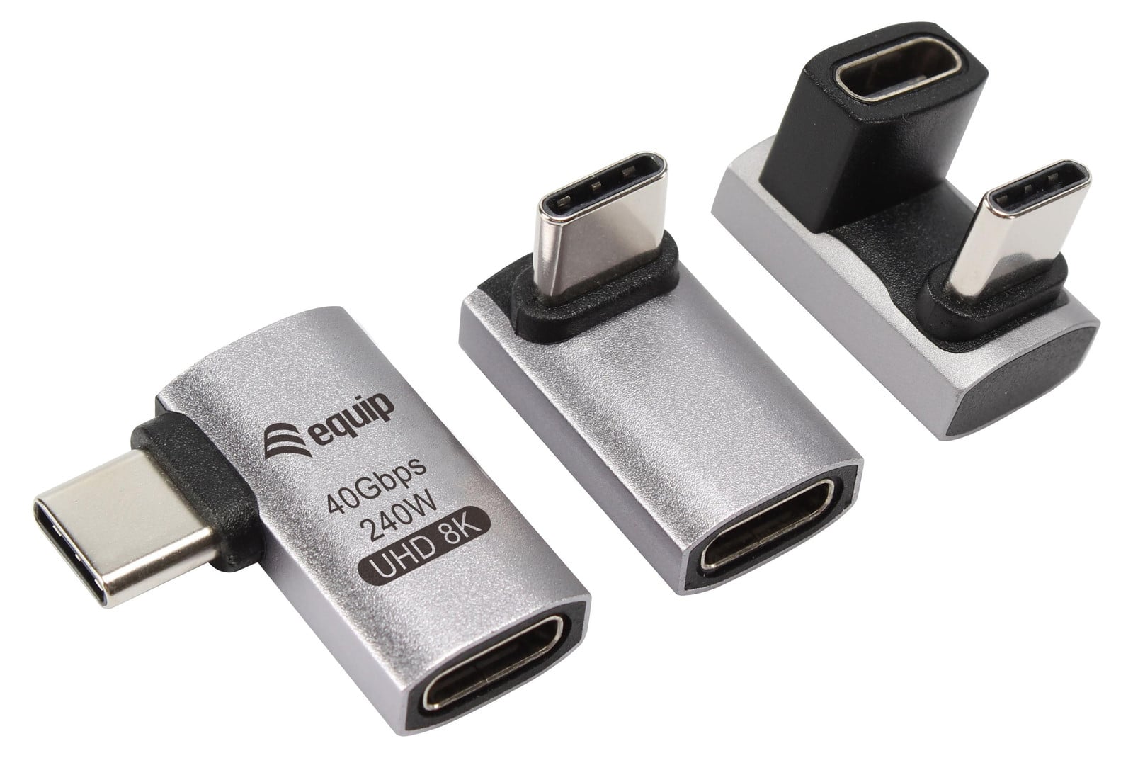 Equip 133478 Adapter USB 4.0 naar USB-C, 40 Gbps, 240W PD, 3-pack