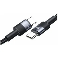 Usams Kabel USB-C na USB-C 3A 1,2mpleciony SJ724ZJ01 (US-SJ724 ) (1.20 m, 60 W), USB Kabel