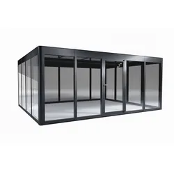 SunElements Design Gewächshaus SunCasa Power mit Photovoltaikdach 5.4 anthrazit-metallic, Wände: 6mm Acrylglas, Dach: Doppelglasmodule 5 % Transparenz