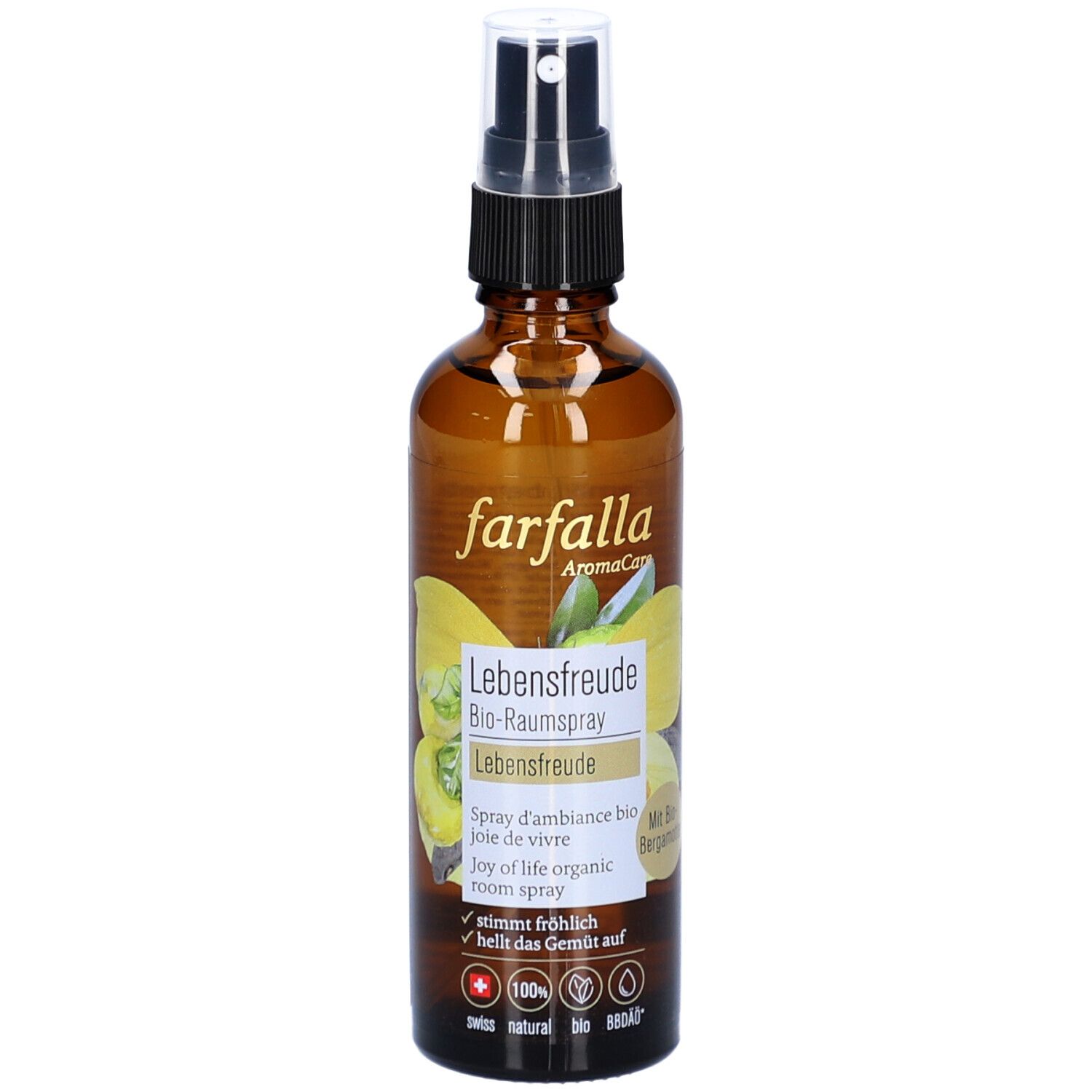 Farfalla Bio-Raumspray Lebensfr Bergamotte 75 ml Spray