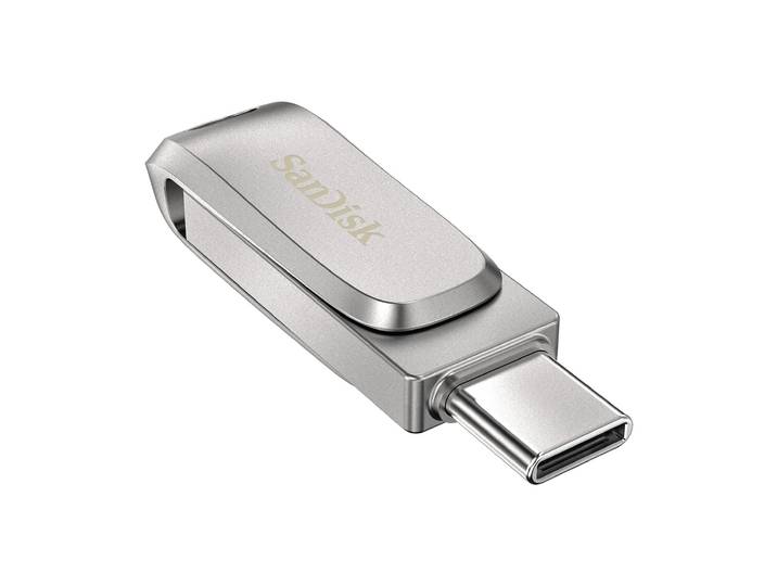 SanDisk Dual Drive Ultra 3.1 Luxe 32GB (USB-C) USB-sticks Grijs