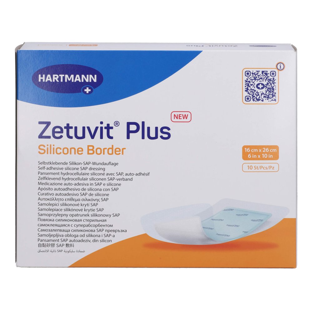 PAUL HARTMANN AG Zetuvit Plus Silicone Border 16x26 Cm 17278691