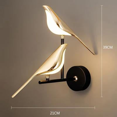 Friendly Fresh Finds Modern LED Wall Lamp Magpie Bird Wall Sconce Decorative Bedroom Living Room Wall Light 2 Bird