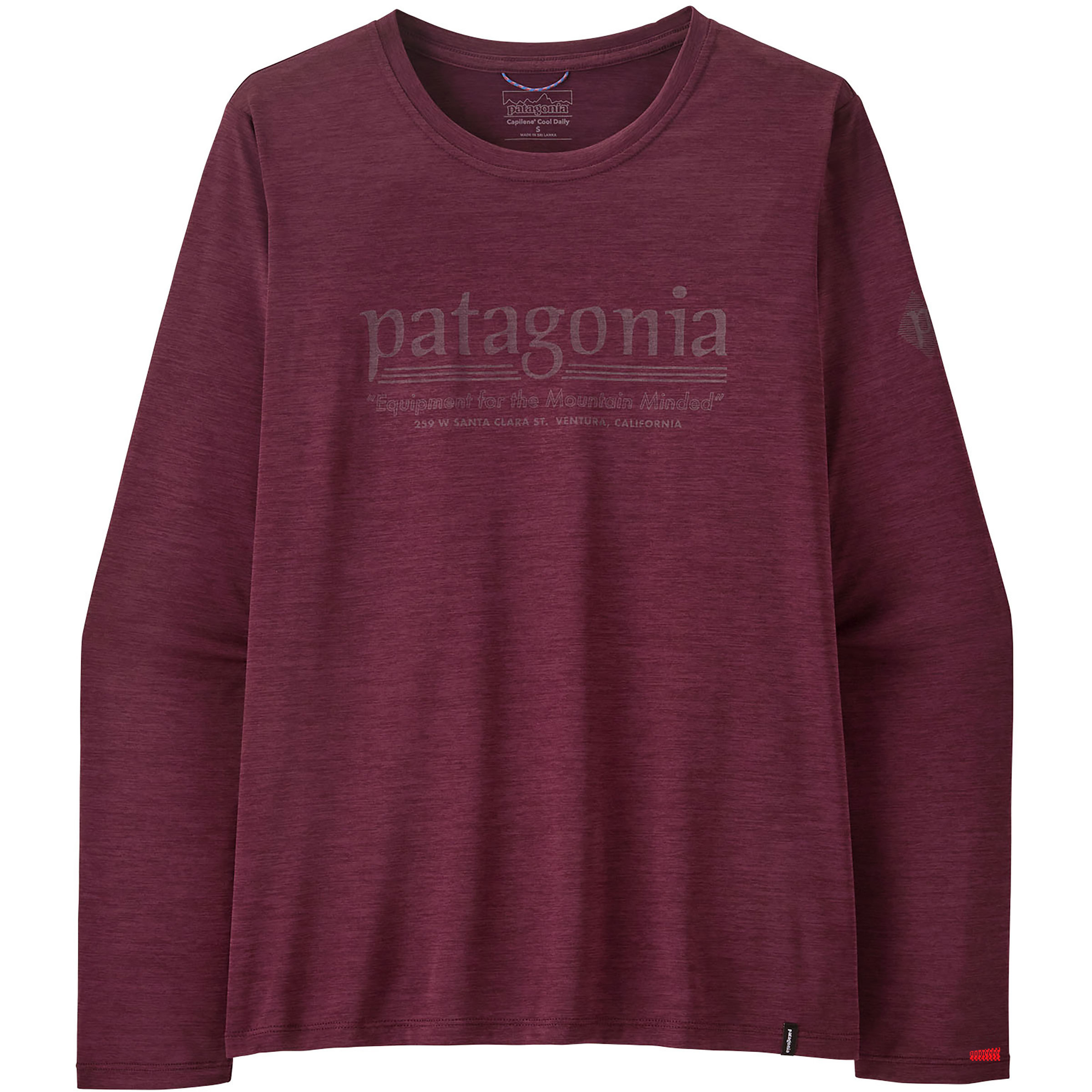 Patagonia Cap Cool Daily Hut Tripper Damen Longsleeves lila Größe S Trekking Geruchsneutralisierend