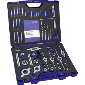 Eventus Gewindeschneider GS-52, 70571, Set, 52-teilig, für Innen- & Außengewinde, M3 - M12