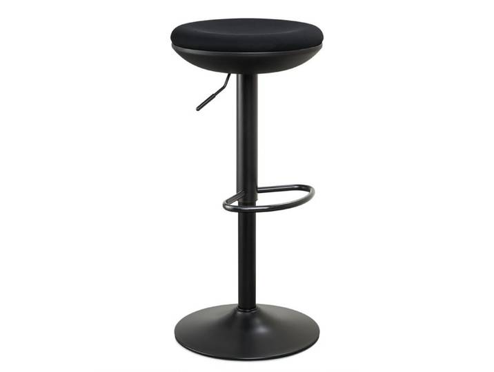 IWMH Tabourets de Bureau Tabouret Ajustable en Hauteur Chaise Pivotante à 360° sans Dossier Chaise Haute Assis Debout - Noir
