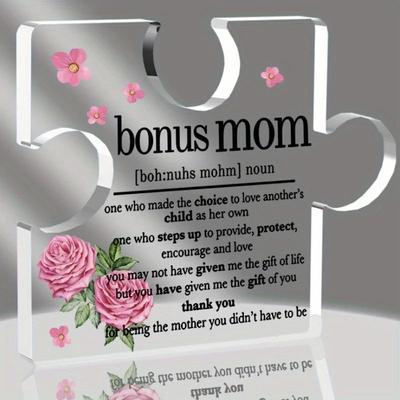 Bonus Mom Appreciation Photo Plaque Bonus Mom Appreciation Photo Plaque