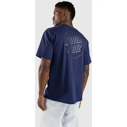 Santa Cruz Tonal Opus Dot Stripe T-Shirt midnight blue Gr. S