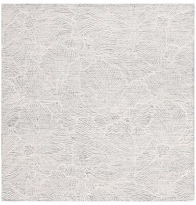 SAFAVIEH Handmade Ebony Tram Modern Wool Rug