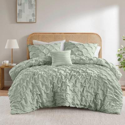Chelsea Square Bailey Diamond Pucker Woven Comforter Set
