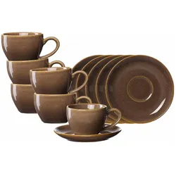 Ritzenhoff & Breker, Tasse, Sahara Espressotassen mit Untertassen (100 ml, 12x)