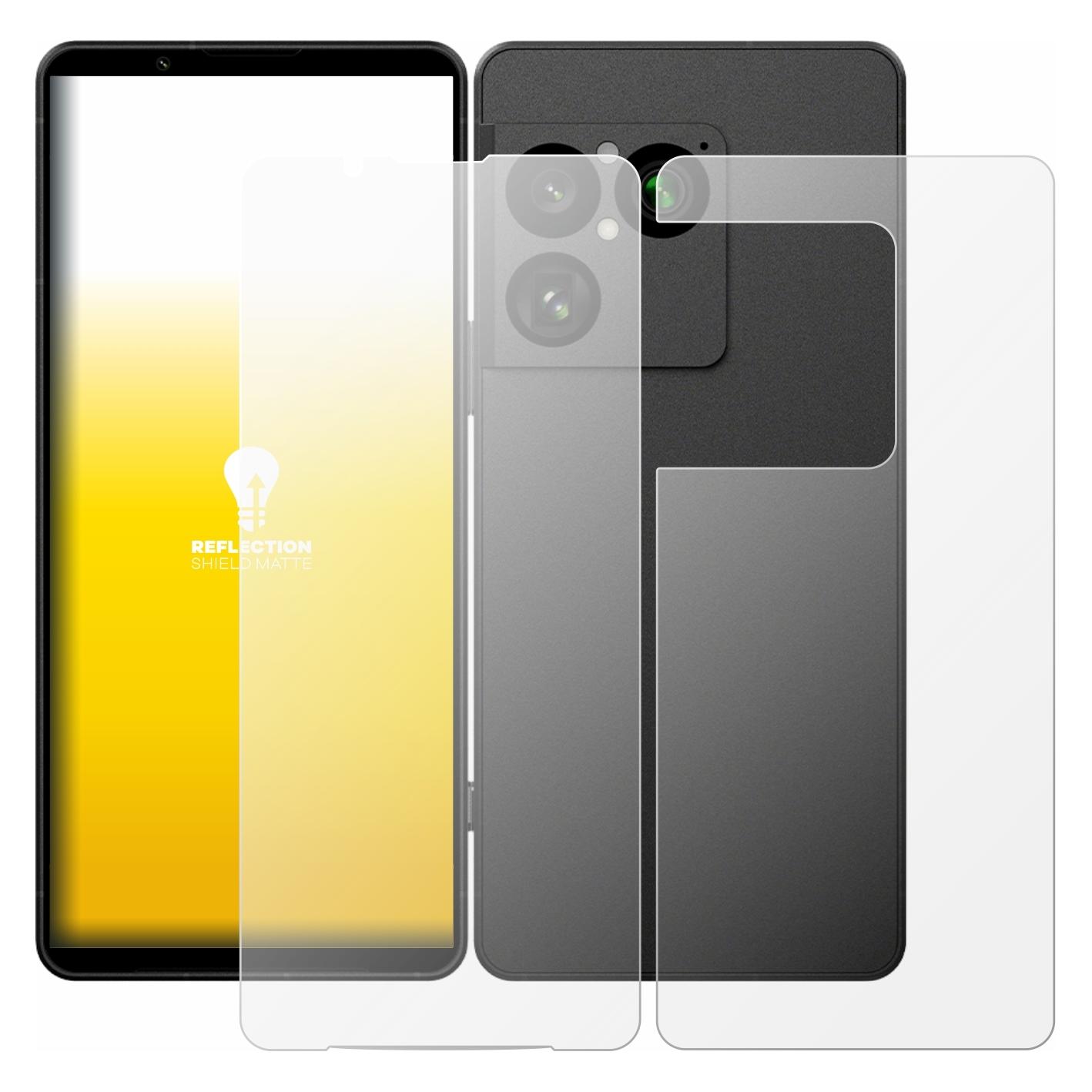 upscreen Schutzfolie für Sony Xperia 1 VIII (Display+Rückseite) Displayschutz Displayschutzfolie Folie Matt E (1 Stk., Sony Xperia 1 VII) (2964395)