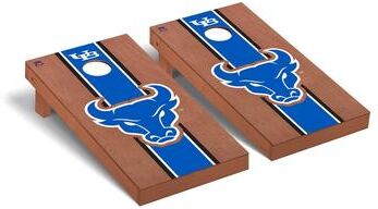 Skip's Garage SUNY Buffalo Bulls Striped Cornhole Board Set