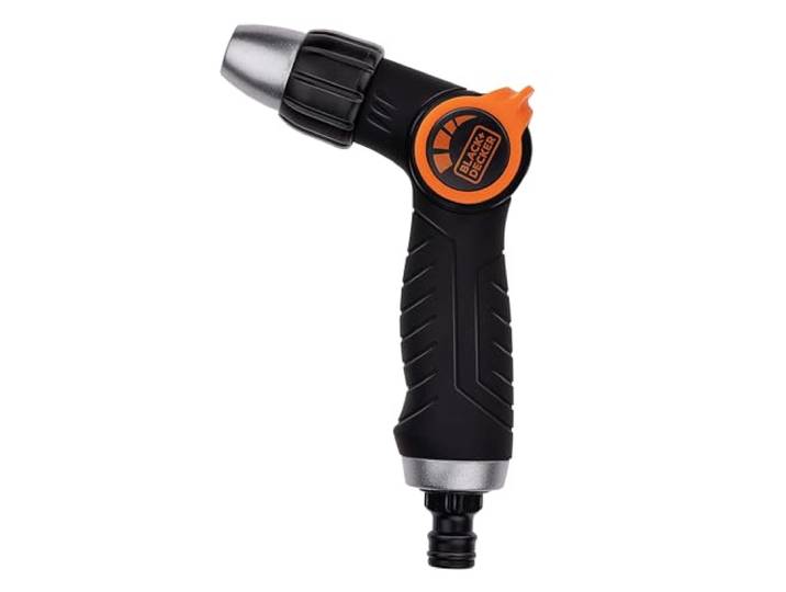 BLACK+DECKER Irrigatiedouche: tuindouche voor irrigatie - 3 standaard - universeel - zwart/oranje