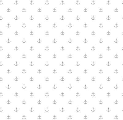 Galerie Wallcoverings Deauville 2 Small Anchors Non-woven Matte Wallpaper Roll - 33 feet x 21 inches