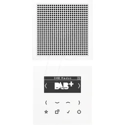 JG DAB LS1 - Smart Radio DAB+, Set Mono, alpinweiß