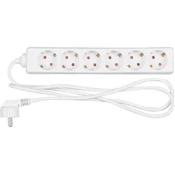 REV 0512362555 Steckerleiste, Mehrfachsteckdose 6fach, Kabel 1,4m, max. 3500W  1 Stück