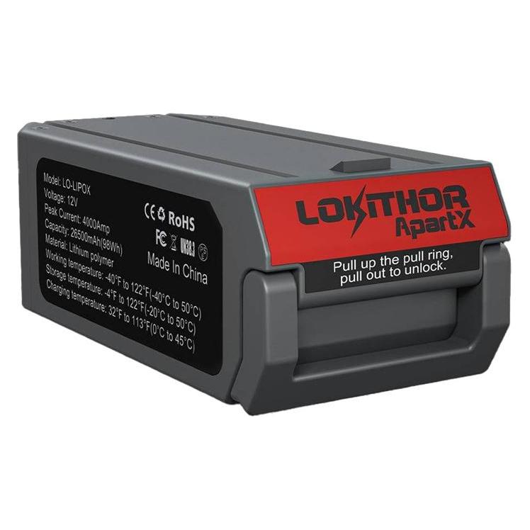 Lokithor LO-LIPOX 4000A Starthilfebatterie kompatibel mit ApartX (4000 A, 4000 mAh) (LO-LIPOX)