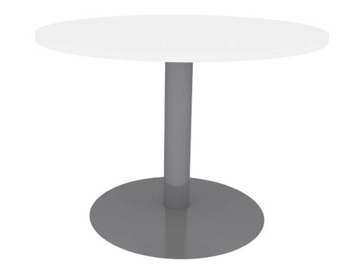 Table ronde 80cm Blanc pieds tulipe Aluminium