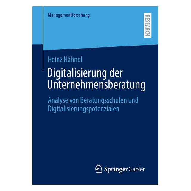Springer Digitalisierung der Unternehmensberatung (Deutsch, Softcover, Heinz Hähnel) (68702473)