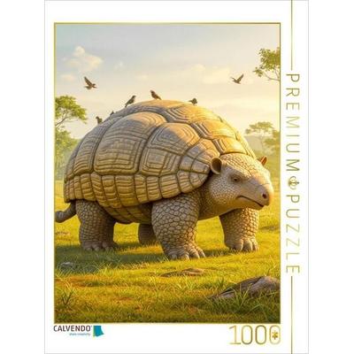 CALVENDO Puzzle Glyptodon, gepanzerter Riesen-Gürteltierverwandter | 1000 Teile Lege-Größe 64x48cm Foto-Puzzle für glückliche Stunden