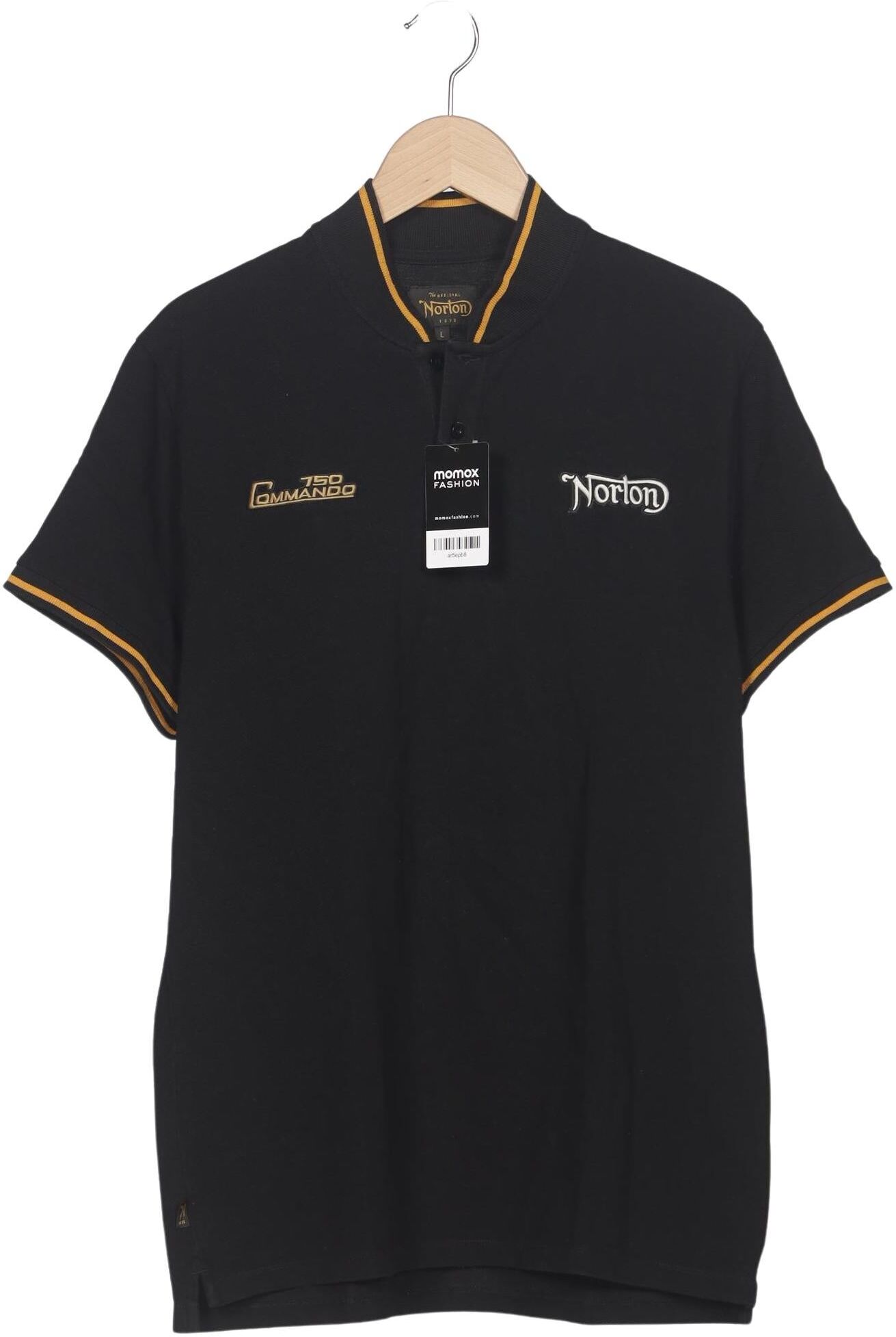 Symantec norton Herren Poloshirt, Mehrfarbig, Gr. L, kein / Etikett - Second Hand