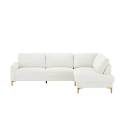 Gray & Jones Cord-Sofa  Capa , weiß , Maße (cm): B: 276 H: 86 T: 200.0