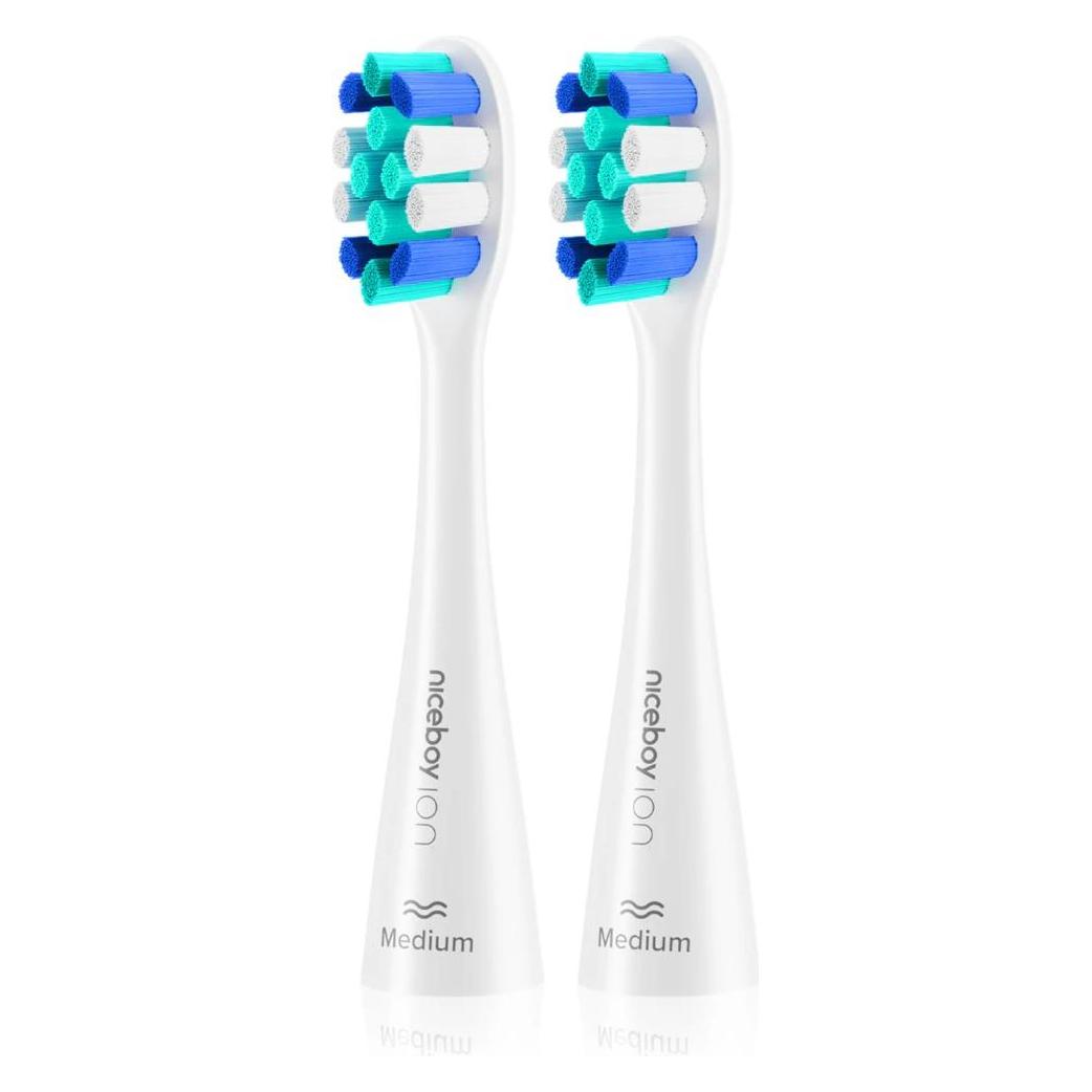 Niceboy ION Sonic Lite Ersatzkopf Medium weiss (2 Stück) (2x) (sonic-lite-medium-white)