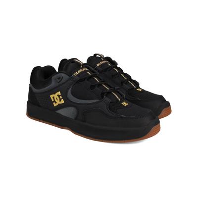Skateschuh DC SHOES "Kalynx Zero", Herren, Gr. 9,5(42,5), gold (schwarz, gold), Obermaterial: Leder (Kuh) / Futter: Textil / Außensohle: Gummi., Schuhe