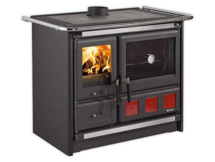 Cuisinière à bois 11kw noir anthracite - Nordica Extraflame - ROSAXXL.16ACIERNOIRANTHRA -