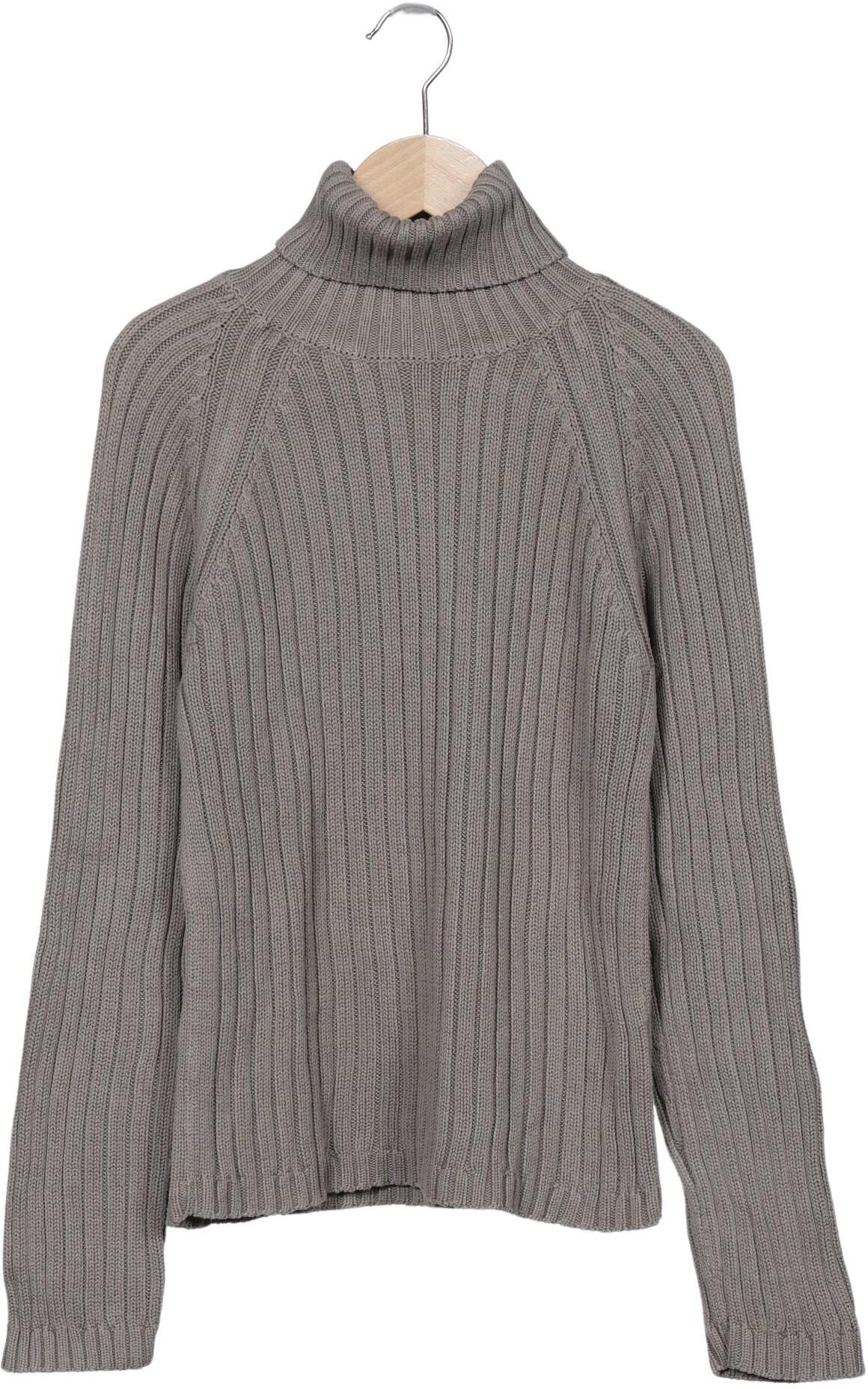 Zero Damen Pullover, Grau, Gr. EU 38, Baumwolle - Second Hand
