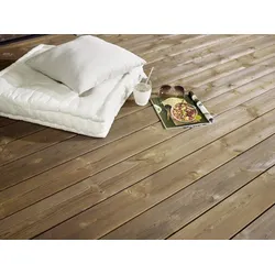 Kebony Character Terrassendielen, 28x120 mm, glatt, Kanten gerundet, Rückseite: Kanten scharfkantig