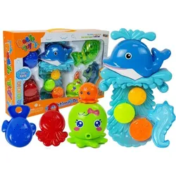 Delphin-Badeset Meerestiere Plastikwasserfall