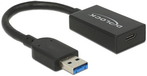 Delock USB-Kabel USB 3.2 Gen2 USB-A Stecker, USB-C Buchse 0.15m Schwarz 65698