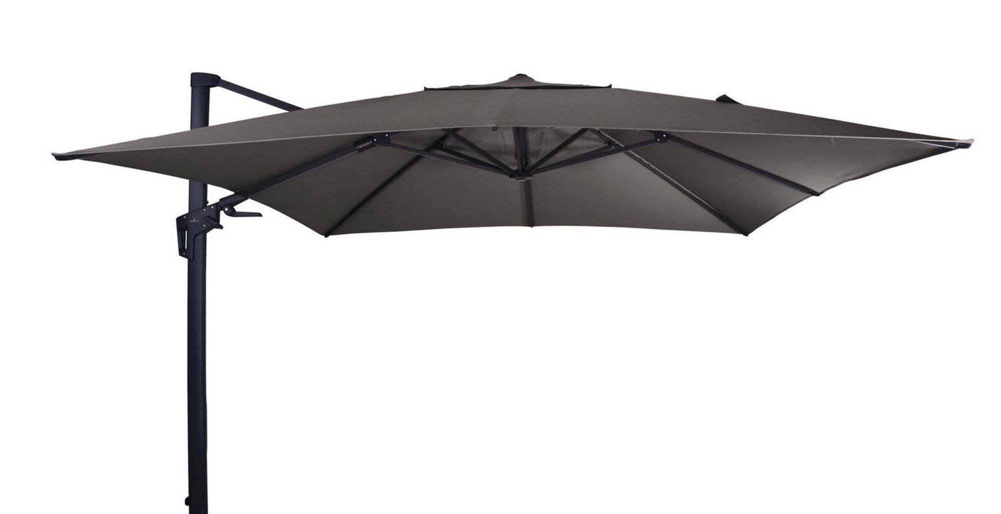 Lesli Living Sonnenschirm Ampelschirm "Virgo Flex" Grey Edition 3x3m