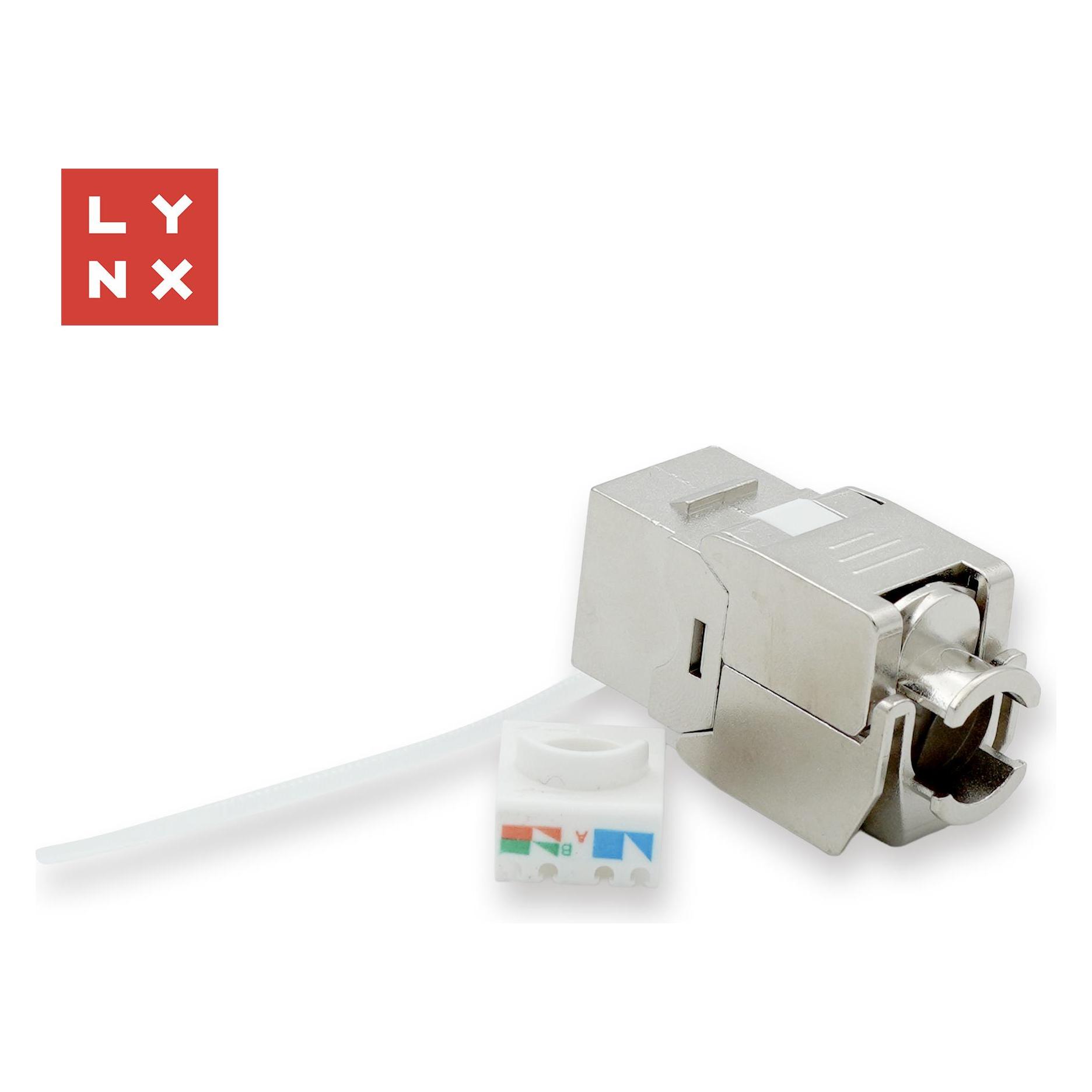 Lynx Cs LYNX keystone STP Cat6, samozařezávací, stříbrný (Keystone Modul) (LX-KST-TL-CAT6-STP)