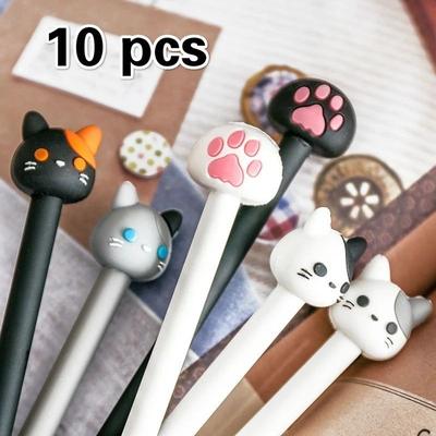 Inspired Living Kawaii Cat Claw Gel Pen Set (10 Pack) Smooth Black Ink Cute Writing Pens For Aesthetic Stationery Kawaii Cat Claw Gel Pen Set (10 Pack) Smooth Black Ink Cute Writing Pens For Aesthetic Stationery