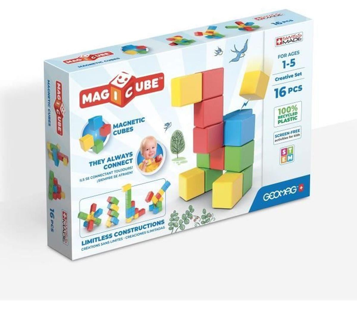 Geomag Magnetic Blocks Creative Set - 16 stuks - Educatief - Gerecycled plastic