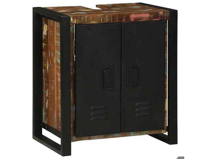 Meuble sous évier - - Meuble sous vasque - Marron - 2 portes - 55x35x60 cm 901pma49w