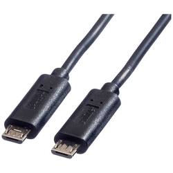 ROLINE USB 2.0 Ladekabel, Micro B - Micro B, ST/ST, schwarz, 0,3 m 11.02.8307