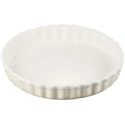 Le Creuset Tarte Form rund Trad. 28cm Meringue, Auflaufform, Beige, Weiss