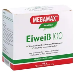 EIWEISS 100 Himbeer Megamax Pulver 7X30 g