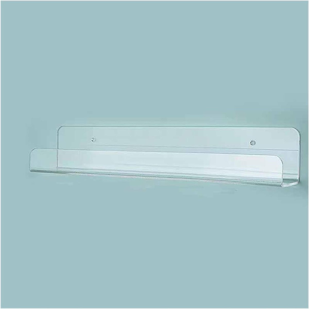 Transparante Acryl Boekenplank - Drijvend Wandrek voor Decoratie en Opbergen - 20 cm
