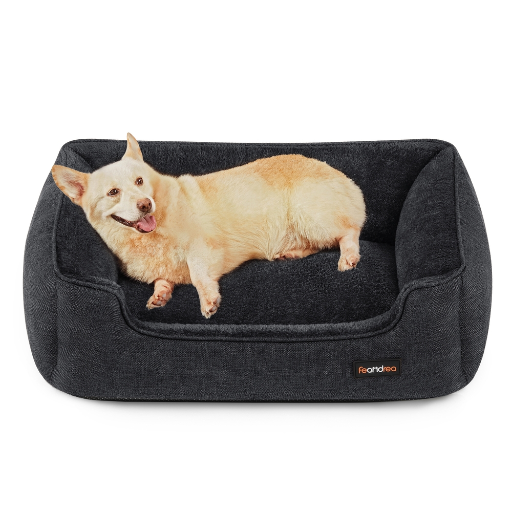 Feandrea Hundebett für mittelgroße Hunde 90 x 75 x 25 cm PGW011G01