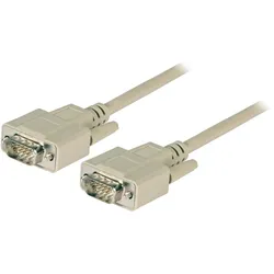 EFB EK324.5 VGA Anschlusskabel, 2x HD-DSub 15, St.-St., 5, 0m, beige EK3245